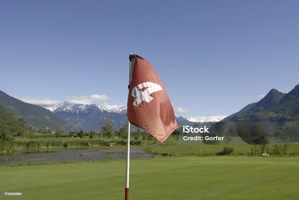 Campo de golf hoyo 4 - Foto de stock de Actividades recreativas libre de derechos