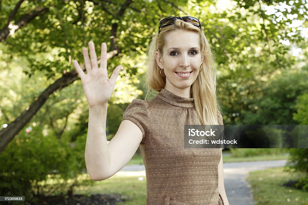 Mulher bonita ondas - Foto de stock de 20 Anos royalty-free