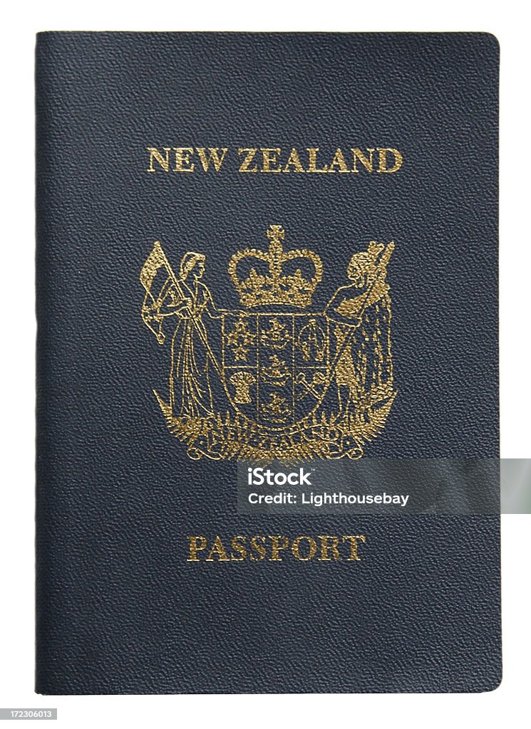 Pasaporte de Nueva Zelanda - Foto de stock de Azul libre de derechos