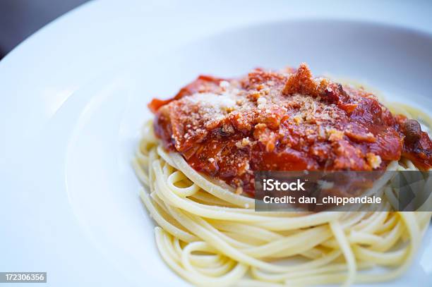 Pasta And Sauce Stock Photo - Download Image Now - Bowl, Cheese, Food and Drink