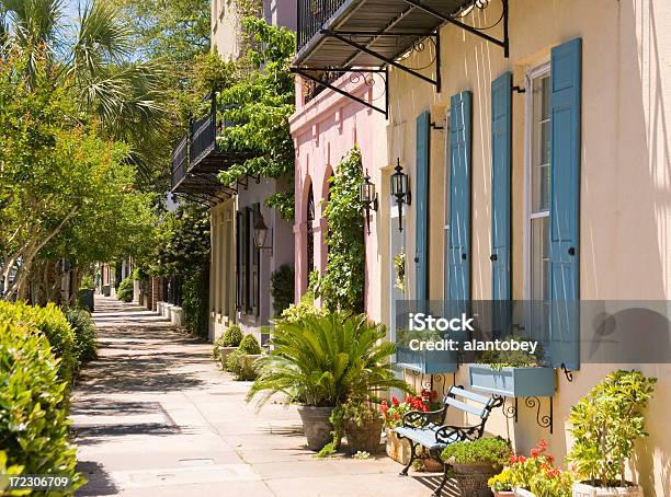 Charleston Historyczna Architektura - zdjęcia stockowe i więcej obrazów Charleston - Stan Karolina Południowa - Charleston - Stan Karolina Południowa, Stan Karolina Południowa, Architektura