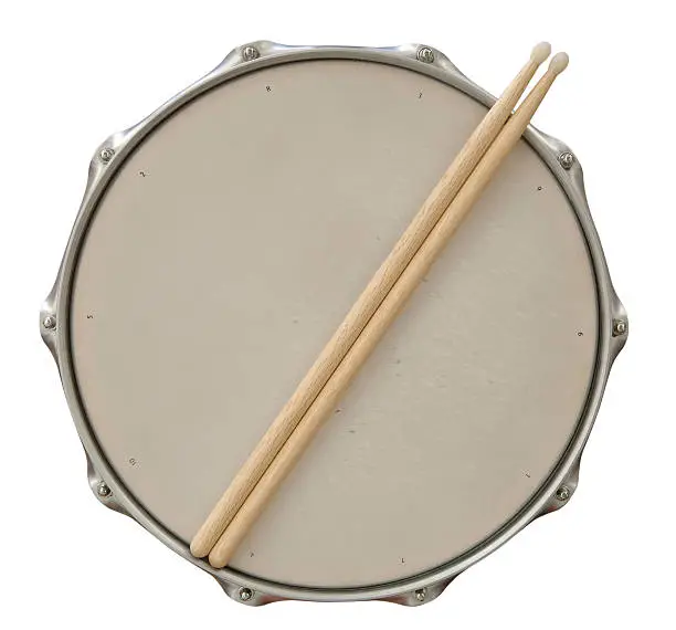 Photo of Drum and Sticks with Path