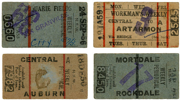 istock Bunch of Vintage Tickets 172307025