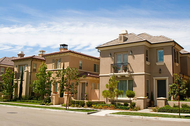 Family houses in Orange County stock photo