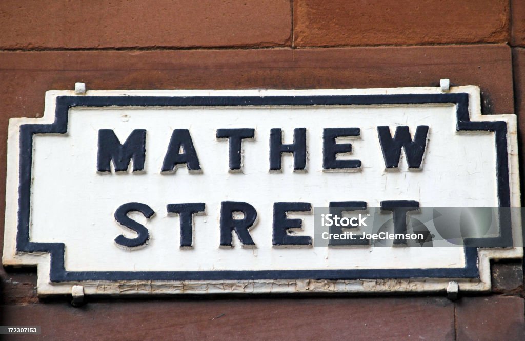 Mathew Street (Matthew) di Liverpool - Foto stock royalty-free di Liverpool - Inghilterra