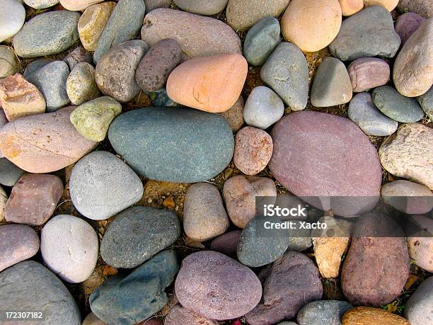 Fiume Sfondo Di Pietra - Fotografie stock e altre immagini di Ammucchiare - Ammucchiare, Ciottolo, Close-up