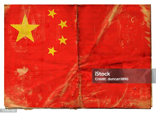 Chinese Flag Stock Photo - Download Image Now - Poster, China - East Asia, Communism