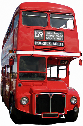 London, United Kingdom – December 27, 2022: A closeup of a London bus in the streets