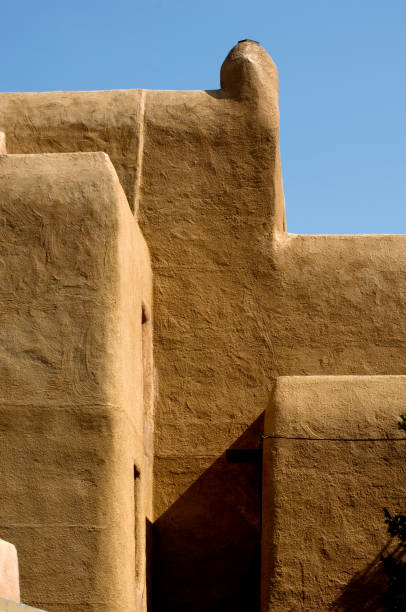 산타페이의 - santa fe new mexico mexico adobe house 뉴스 사진 이미지