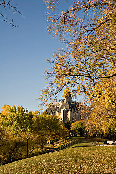 istock Saskatoon Park and Hotel in Autumn 172307779