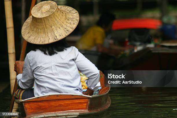 Mercado Flutuante - Fotografias de stock e mais imagens de Banguecoque - Banguecoque, Canal - Água Corrente, Capitais internacionais