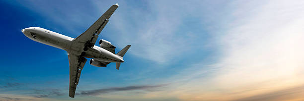 istock corporate jet airplane landing at dusk 172308267