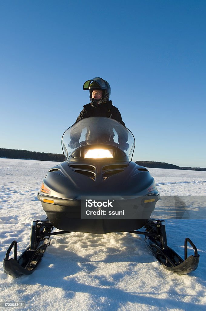 Motorschlitten - Lizenzfrei Schneemobil Stock-Foto