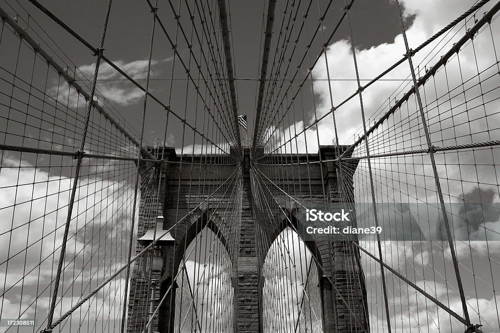 Brooklyn Bridge - Lizenzfrei Architektonisches Detail Stock-Foto