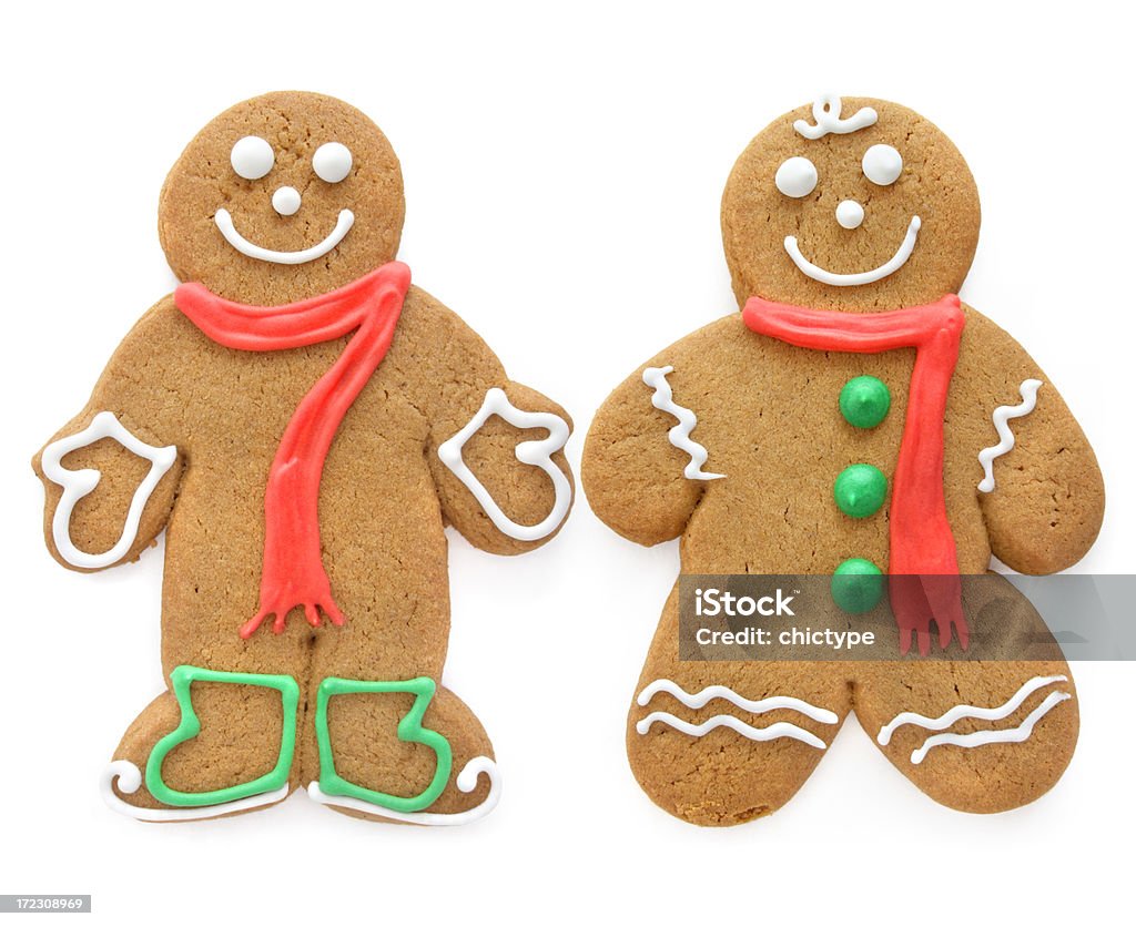 Gingerbread casal de - Foto de stock de Homem de Gingerbread royalty-free