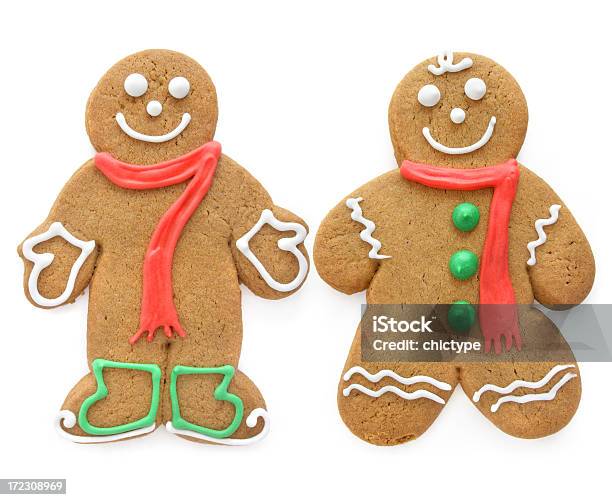 Foto de Gingerbread Casal De e mais fotos de stock de Homem de Gingerbread - Homem de Gingerbread, Biscoito de Gengibre, Homens