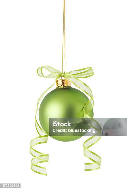 Green Adorno De Navidad Foto de stock y más banco de imágenes de Adorno de navidad - Adorno de navidad, Celebración - Acontecimiento, Cinta