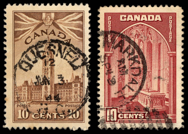 istock old canadian stamp 172309545