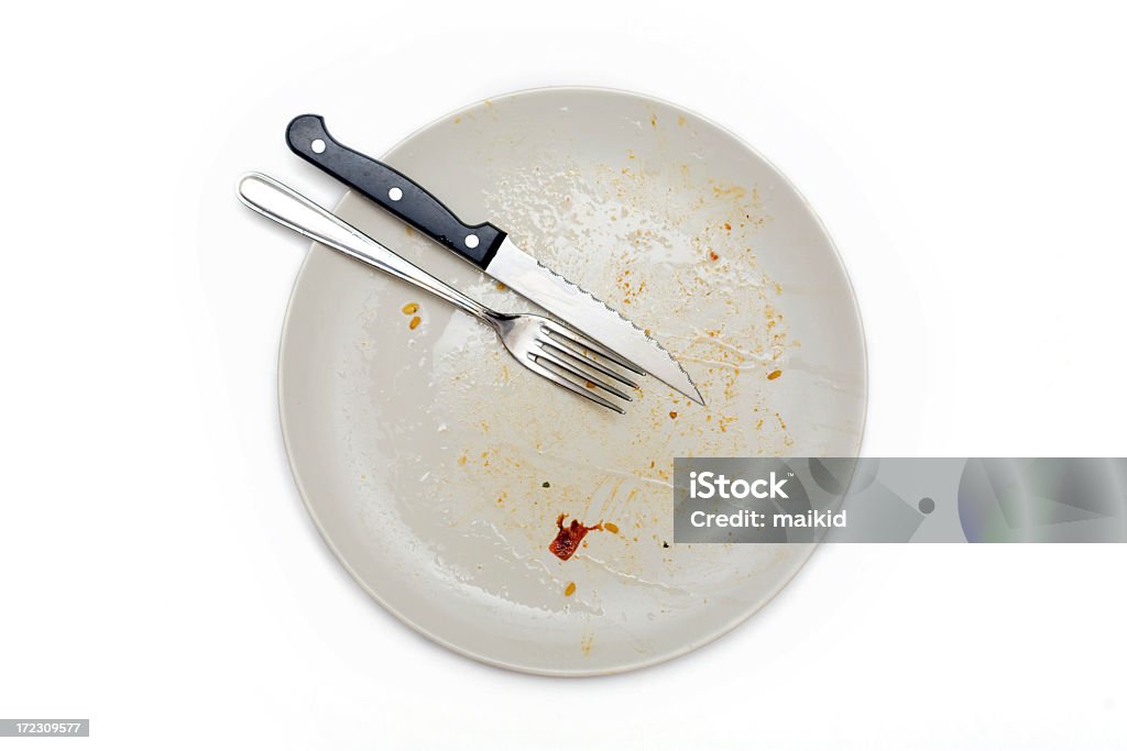 I piatti sporchi - Foto stock royalty-free di Antigienico