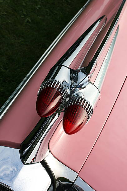 rearview of pink oldtimer II