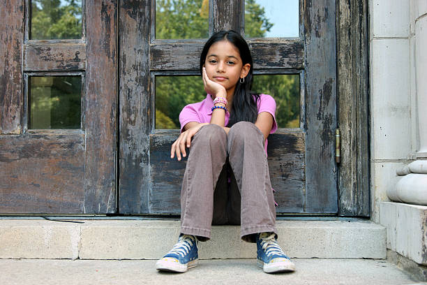 Hispanic Girl Portrait stock photo