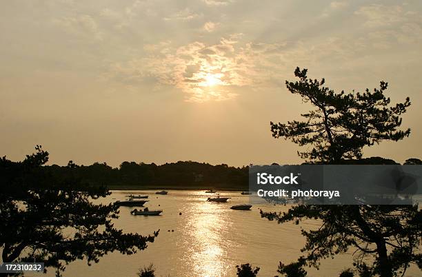 Nascer Do Sol No Porto De Água Mística Connecticut - Fotografias de stock e mais imagens de Alta Sociedade