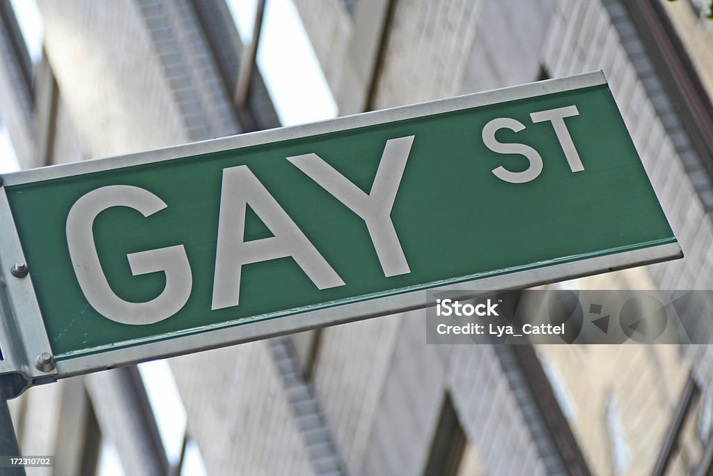 ゲイ・ストリートサイン# 2 - グリニッジのロイヤリティフリーストックフォト