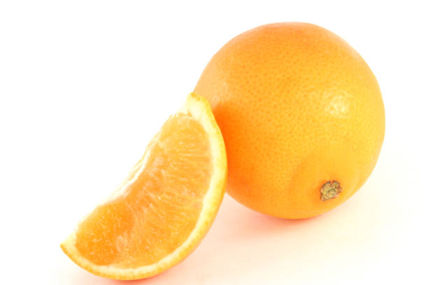 Orange and slice stock photo