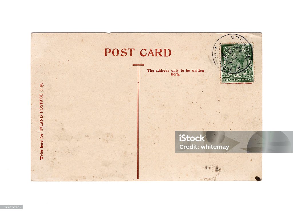 Antigo cartão postal: King George V, em 1917 - Foto de stock de 1917 royalty-free