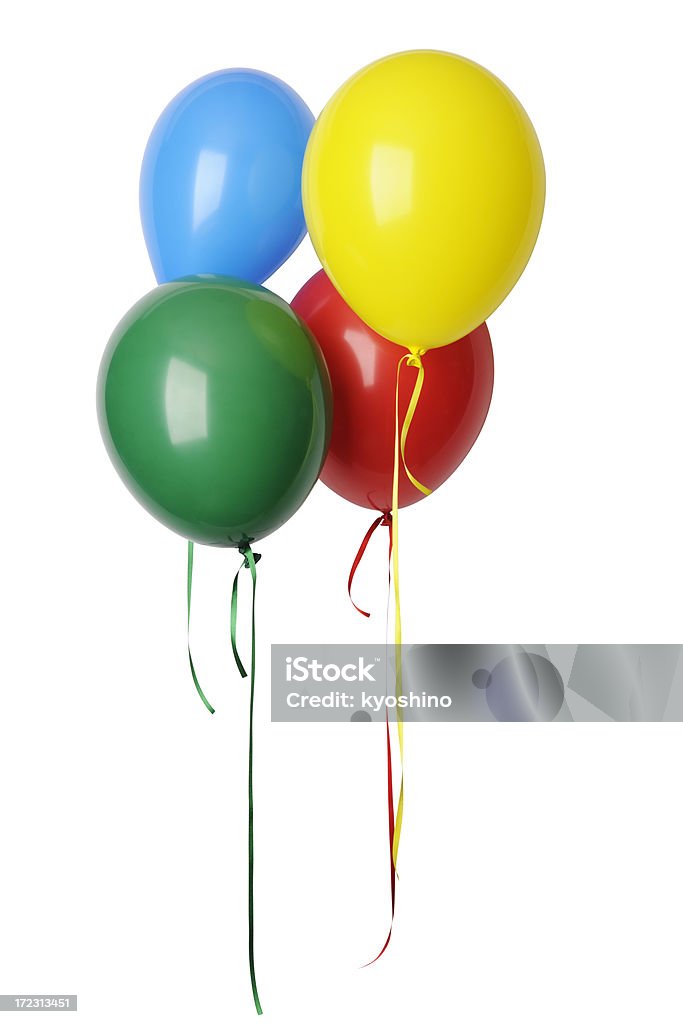 Красочные Воздушные шарики с лентой - Стоковые фото Воздушный шарик роялти-фри