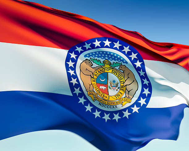 Bandeira de Missouri - foto de acervo