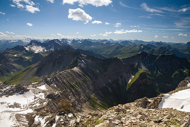 open sky - european alps mountain air directly above zdjęcia i obrazy z banku zdjęć