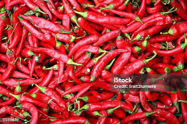 Red Hot Chili Pepper Stockfoto und mehr Bilder von Chili-Schote - Chili-Schote, Bauernmarkt, Bildhintergrund