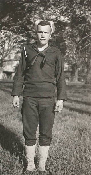 Navy Boy - WW2 stock photo
