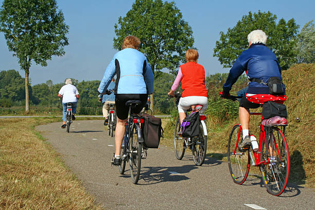 istock Cycling senior women # 9 172313810