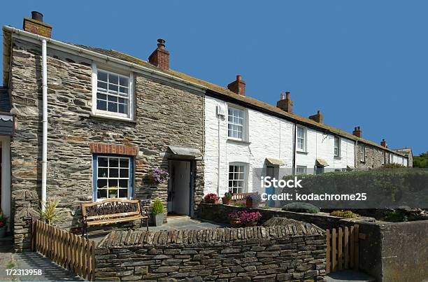 Port Isaac Stock Photo - Download Image Now - Cornwall - England, Cottage, House