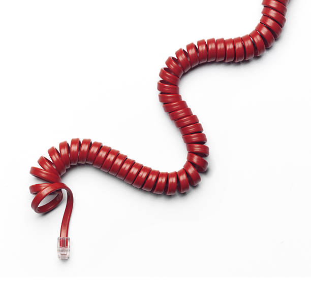 電話のコード - phone cord 写真 ストックフォトと画像