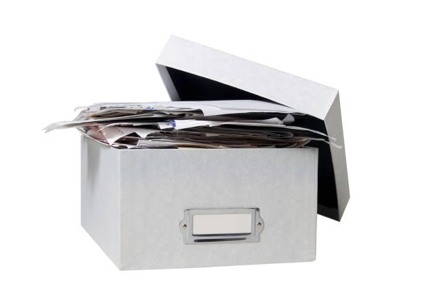 Box of Bills (WITH CLIPPING PATH) Box overflowing with billsRelated Images: filing tray stock pictures, royalty-free photos & images