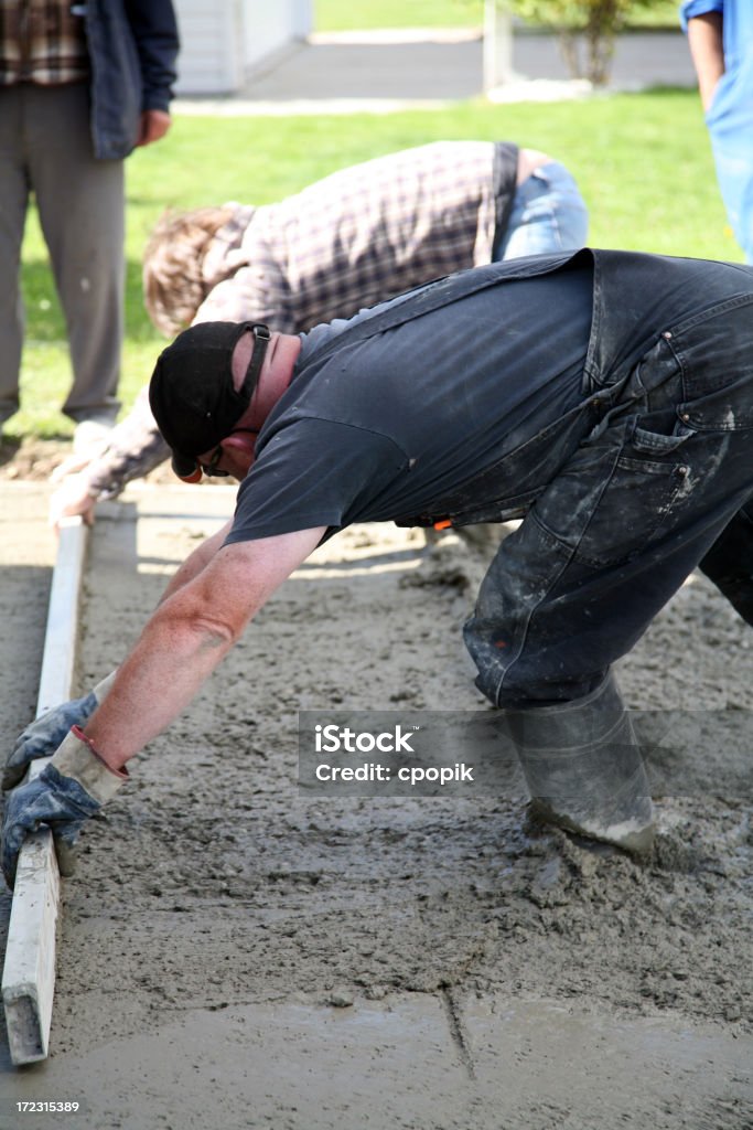 Arbeitnehmer glättende konkrete - Lizenzfrei Arbeit und Beschäftigung Stock-Foto