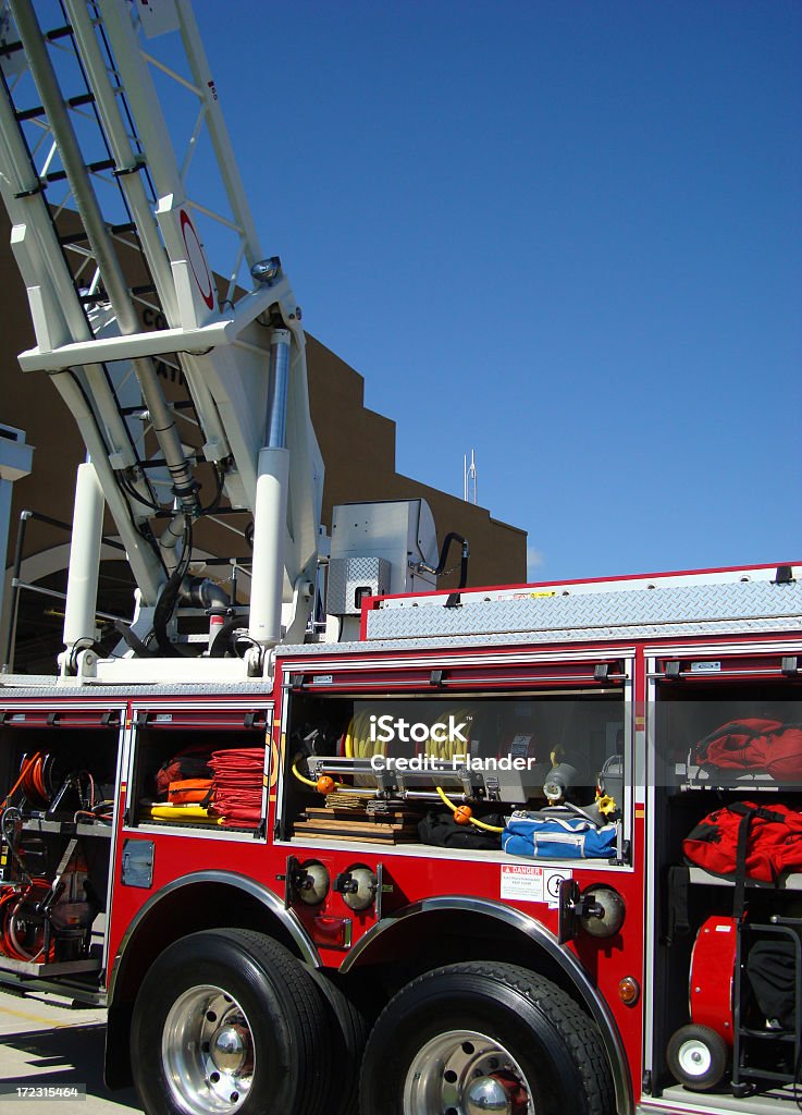 Échelle Camion de pompiers - Photo de Accident et désastre libre de droits