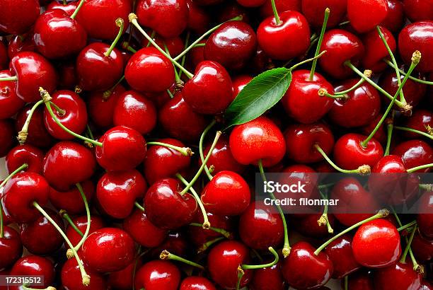 Sweet Cherries Stock Photo - Download Image Now - Cherry, Backgrounds, Red