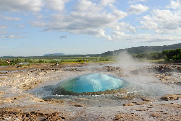 istock geyser Strokkur before eruption 172315960