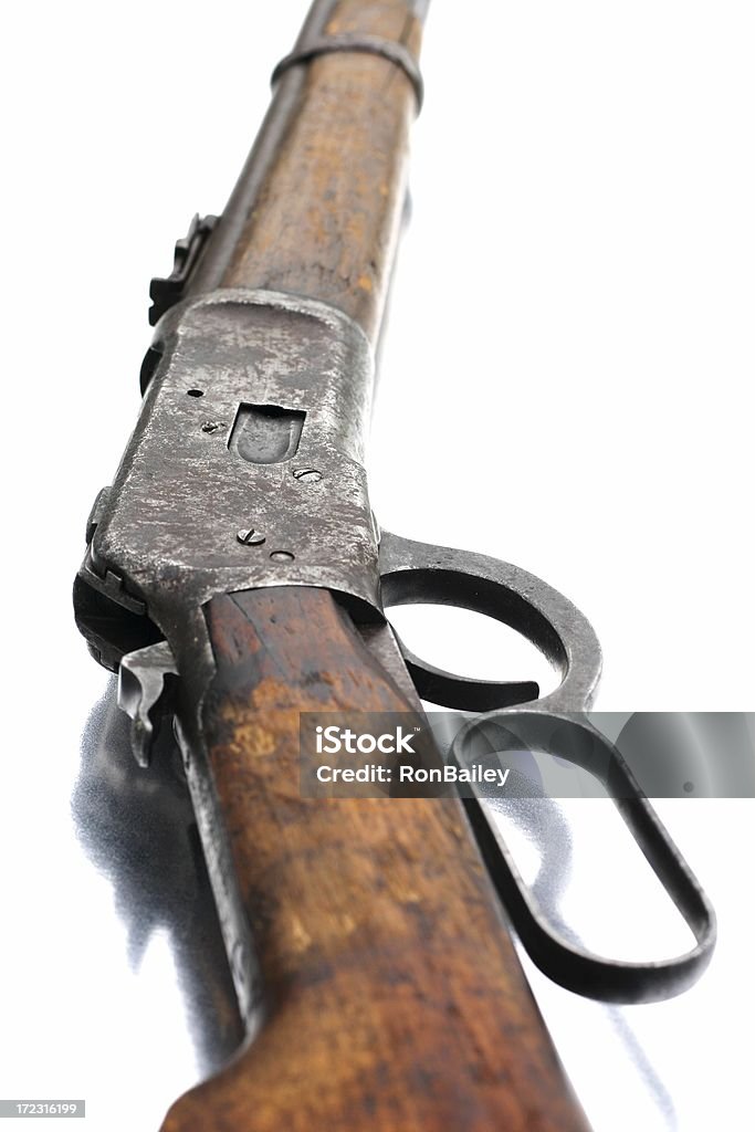 Acción de palanca Rifle-revista lado de Detalles - Foto de stock de Anticuado libre de derechos