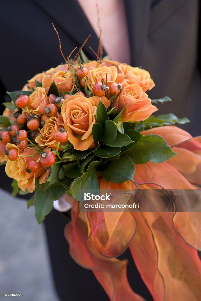 Marié avec Bouquet - Photo de Adulte libre de droits