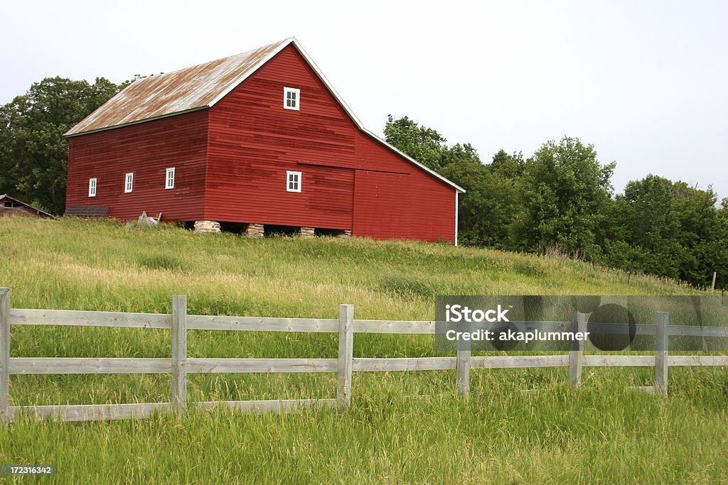 Barn nella prateria - Foto stock royalty-free di Agricoltura