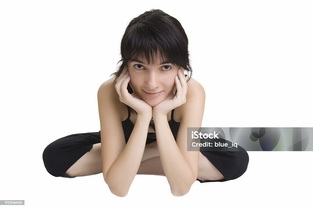 Jovem mulher caucasiana-isolado Desporto - Royalty-free 16-17 Anos Foto de stock