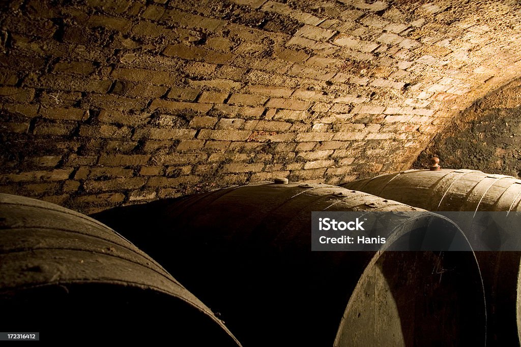 Wine cellar Traditional wine cellar detail Bottle Stock Photo