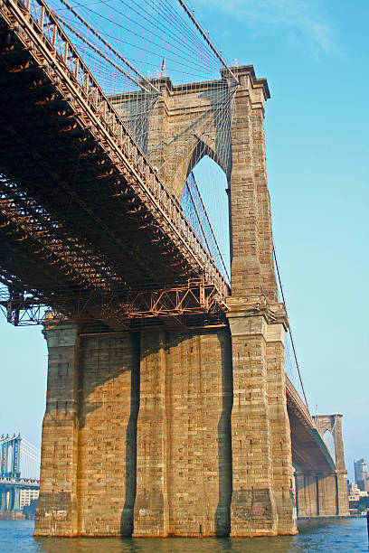 Brooklyn Bridge, New York stock photo