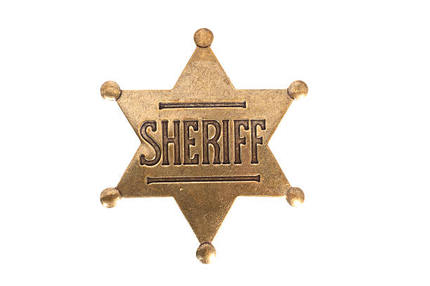 Sheriffs 배지 스톡 사진