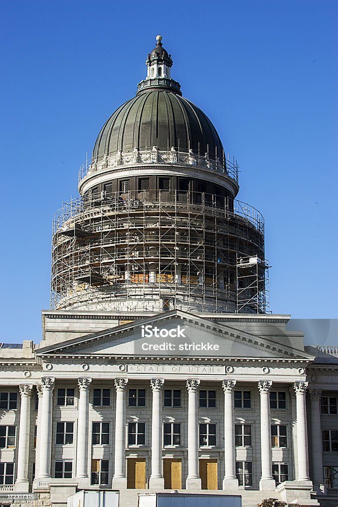 Capitol Building passou por uma renovação/reinvenção - Foto de stock de Terremoto royalty-free